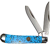 Image of American Buffalo Knife Abkt Roper Series Stone Peanut Peanut 2-blade Turquoise