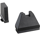 Image of AmeriGlo Glock 2XL Tritium Night Sight Suppressor/Optic Height Set, Tall Green Tritium 3 dot sight set black outlines