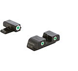 AmeriGlo Classic 3 Dot Tritium Night Sight Set for Springfield Hellcat w/Front Green Tritium/ Rear Green Tritium, White Outlines, SA-113