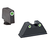 Image of AmeriGlo Pistol Tritium Night Sights, Glock 17, 19, 22, 23, 24,26,27,33,34,35,37,38,39, Classic Green Front