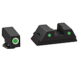 Image of Ameriglo Operator Night Sights Fits Glock 42 Green With White Outline Front Green With Black Outline Rear GL-382