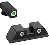 Image of AmeriGlo Pistol Tritium Night Sights, Glock 17, 19, 22, 23, 24,26,27,33,34,35,37,38,39, Classic Green Front