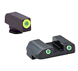 Image of Ameriglo Tritium Front/Rear Combo Sights Green Dot White Outline Rear And Green Dot LumiLime Outline Front For Glock 20-41 GL-247