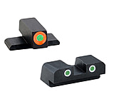 Ameriglo Tritium Front/Rear Combo Sights Green Dot White Outline Rear And Green Dot Orange Outline Front For Springfield XD/XDM/XDS