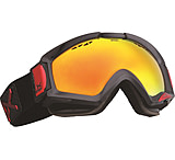 Image of Anon Realm Goggles-Black Emblem-Red Solex