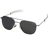 Image of AO Original Pilot 57mm Sunglass w/ Matte Chrome Frame