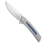 Image of Arcform Prospect Frame Lock Knife Titanium w/Damascus Inlay 3.5 Stonewash 99EB951B