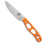 Image of Argali Carbon Fixed Blade Knife Orange G-10 3.25 SW Sunset Orange Sheath EBCBF097
