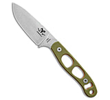 Image of Argali Serac Fixed Blade Knife OD Green G-10 3.5 SW First Lite Fusion Sheath 85F0729E