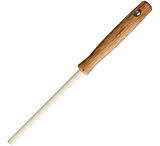 Image of Arkansas Sharpeners 5in Ceramic Sharpening Stick with Brown Oak Handle