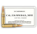 Armscor Precision Inc .223 Remington 55 Grain Full Metal Jacket Centerfire Rifle Ammunition