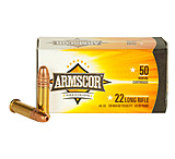 Armscor Precision Inc .22 Long Rifle 40 Grain Soft Point Brass Cased Rimfire Ammunition