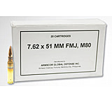 Armscor Precision Inc 7.62x51mm NATO 147 Grain Full Metal Jacket Brass Cased Centerfire Rifle Ammunition