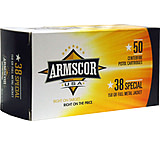 Armscor Precision Inc USA .38 Special 158 Grain Full Metal Jacket Brass Cased Pistol Ammo, 50 Rounds, FAC38-17N-50RD