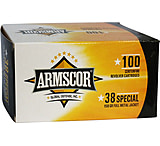 Image of Armscor Precision Inc .38 Special 158 Grain Full Metal Jacket Brass Cased Pistol Ammo, 100 Rounds, 50449-100RD