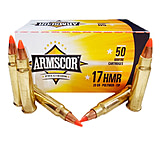 Armscor Precision Inc .17 Hornady Magnum Rimfire 20 Grain Polymer Tip Brass Cased Rimfire Ammo, 50 Rounds, 50450