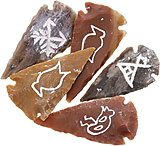 Image of Arrowhead Pictograph Arrowhead Set of 4