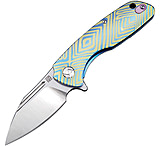 Image of Artisan Cutlery Wren Framelock Blue Folding Knife