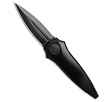 Image of Asheville Steel Paragon Warlock Folding Knife Smooth Tapered Black Aluminum 3.9 Black 4769A11B