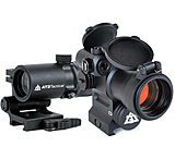 Image of AT3 Tactical 4x Magnified Red Dot Kit with Laser Sight