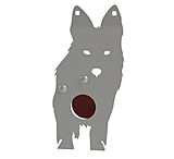 Atlas Target Works Coyote Front Facing Reactive Targets, w/ Leg Stand, 3.8in, Gray, Large, ATWFSRCFFT38