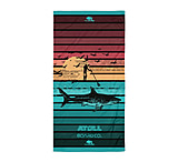 Image of Atoll Board Co. Towel - Paddle Boarder and Shark - Paddle Boarder and Shark 18B97F5E