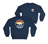 Image of Atoll Board Co Atoll Boards Landscape Crew Neck Sweatshirt - Black, L - Black,L 47583E1A
