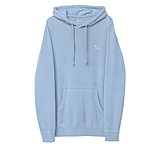 Image of Atoll Board Co Atoll Embroidered Pigment-Dyed Unisex Hoodie - Pigment Light Blue, XL - Pigment Light Blue,XL A65D9DC2