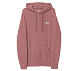 Image of Atoll Board Co Atoll Embroidered Pigment-Dyed Unisex Hoodie - Pigment Maroon, 2XL - Pigment Maroon,2XL E8E32C77