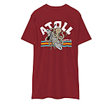 Image of Atoll Board Co Atoll Heavyweight Tee with Octopus and Paddle Board Design - Brick Red, L - Brick Red,L 1D1A1C35