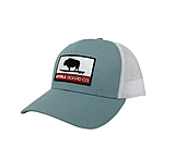 Image of Atoll Board Co Atoll Republic Trucker Hat - Mesh Back - Aquamarine - White - Aquamarine - White 27164B82