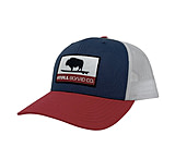 Image of Atoll Board Co Atoll Republic Trucker Hat - Mesh Back - Red - White - Blue - Red - White - Blue 36B15267