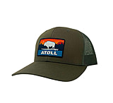 Image of Atoll Board Co Atoll Tahoe Sunset SUP Trucker Hat - Army Green - Army Green C681088F