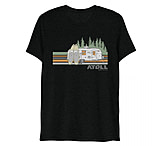 Image of Atoll Board Co Atoll Tri Blend Tee with SUP Campsite Graphic - Solid Black Triblend, XL - Solid Black Triblend,XL 434BC96D