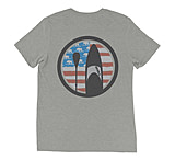 Image of Atoll Board Co Atoll Triblend Tee with Flag and Board Design - Athletic Grey Triblend, XS - Athletic Grey Triblend,XS E47D54B4