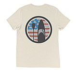 Image of Atoll Board Co Atoll Triblend Tee with Flag and Board Design - Oatmeal Triblend, L - Oatmeal Triblend,L EEA22171