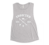 Image of Atoll Board Co Ladies' Muscle Tank with Addicted to Paddle Boarding Graphic - Athletic Heather, XL - Athletic Heather,XL 612404A8