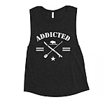 Image of Atoll Board Co Ladies' Muscle Tank with Addicted to Paddle Boarding Graphic - Black Heather, M - Black Heather,M 6630C2AE