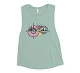 Image of Atoll Board Co Ladies' Muscle Tank with Atoll Compass Graphic - Dusty Blue, S - Dusty Blue,S 4C2F6286