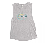Image of Atoll Board Co Ladies' Muscle Tank with Atoll Island Graphic - Athletic Heather, S - Athletic Heather,S B25B646B