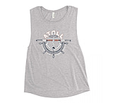 Image of Atoll Board Co Ladies' Muscle Tank with Atoll Nautical Graphic - Athletic Heather, L - Athletic Heather,L 754309CA