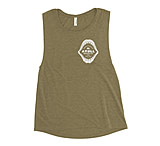Image of Atoll Board Co Ladies' Muscle Tank with Atoll Shark Fossil Graphic - Heather Olive, L - Heather Olive,L 391FAE3B