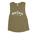 Image of Atoll Board Co Ladies' Muscle Tank with Atoll Vibes Pineapple Graphic - Heather Olive, 2XL - Heather Olive,2XL A1428F9C