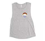 Image of Atoll Board Co Ladies' Muscle Tank with Atoll Vintage Sunset Graphic - Athletic Heather, L - Athletic Heather,L 33B1DB77