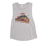 Image of Atoll Board Co Ladies' Muscle Tank with Atoll Volcano Graphic - Athletic Heather, L - Athletic Heather,L 2A0B083F