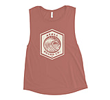 Image of Atoll Board Co Ladies' Muscle Tank with Atoll Wave Graphic - Mauve, M - Mauve,M 496A7793