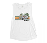 Image of Atoll Board Co Ladies' Muscle Tank with AtollCamp Graphic - White, XL - White,XL 0FB253E7