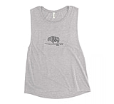 Image of Atoll Board Co Ladies' Muscle Tank with Black Atoll Mandala Graphic - Athletic Heather, L - Athletic Heather,L 3FAD3167