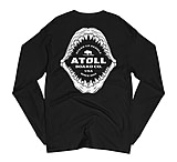 Image of Atoll Board Co Men's Champion Long Sleeve Shirt with Atoll Shark Graphic - XL - XL 95388539
