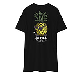 Image of Atoll Board Co Men's Heavyweight Tee with Atoll Pineapple Head Graphic - Black, L - Black,L EC70B52A